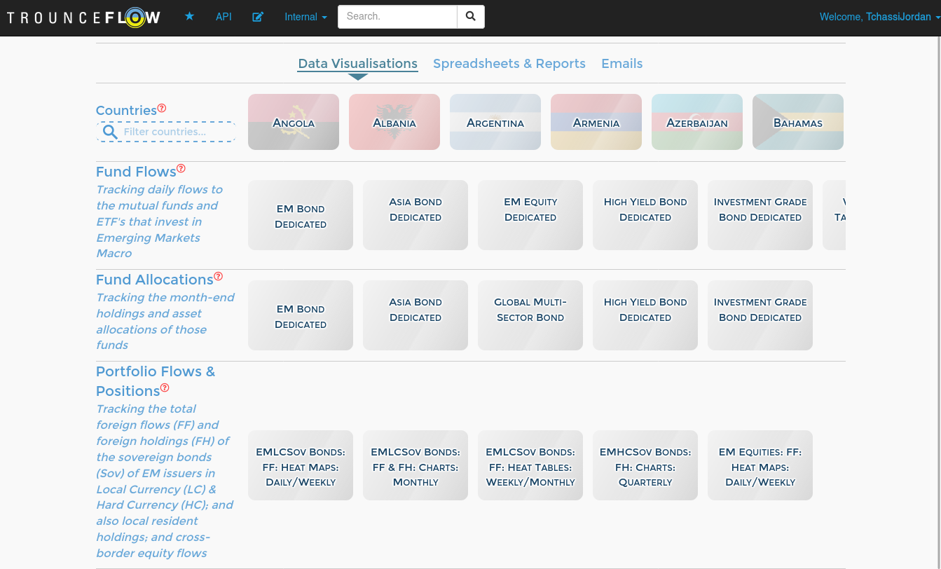 Trounceflow app home page
